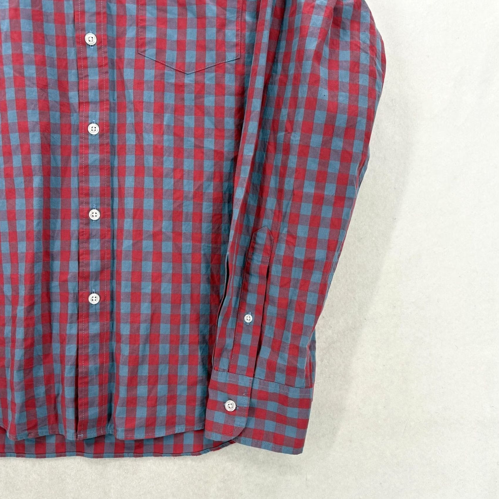 J.Crew J.Crew Shirt Mens M Red Check Long Sleeve Button-Up Slim Stretch Casual Modern Size US M / EU 48-50 / 2 - 3 Thumbnail