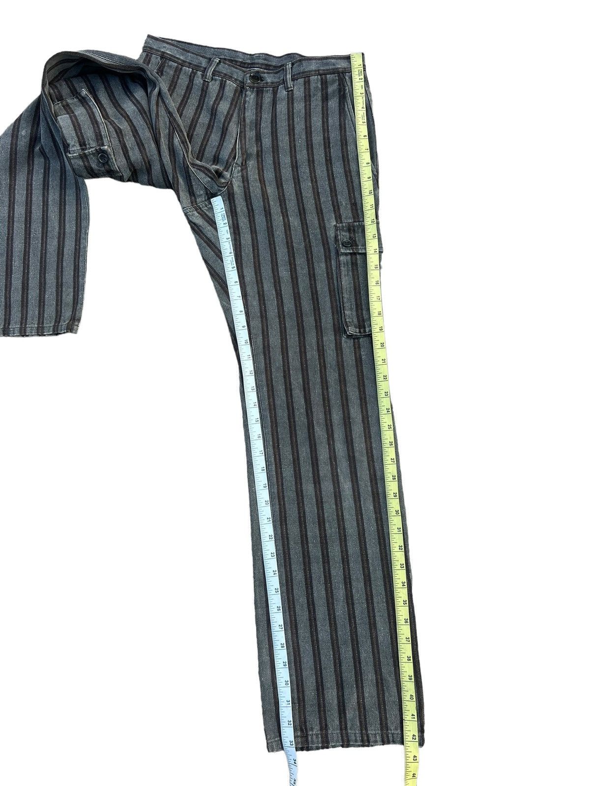 Comme Ca Ism Comme Ca Ism Japan Waxed Striped Denim Cargo Pant Size US 29 - 5 Thumbnail