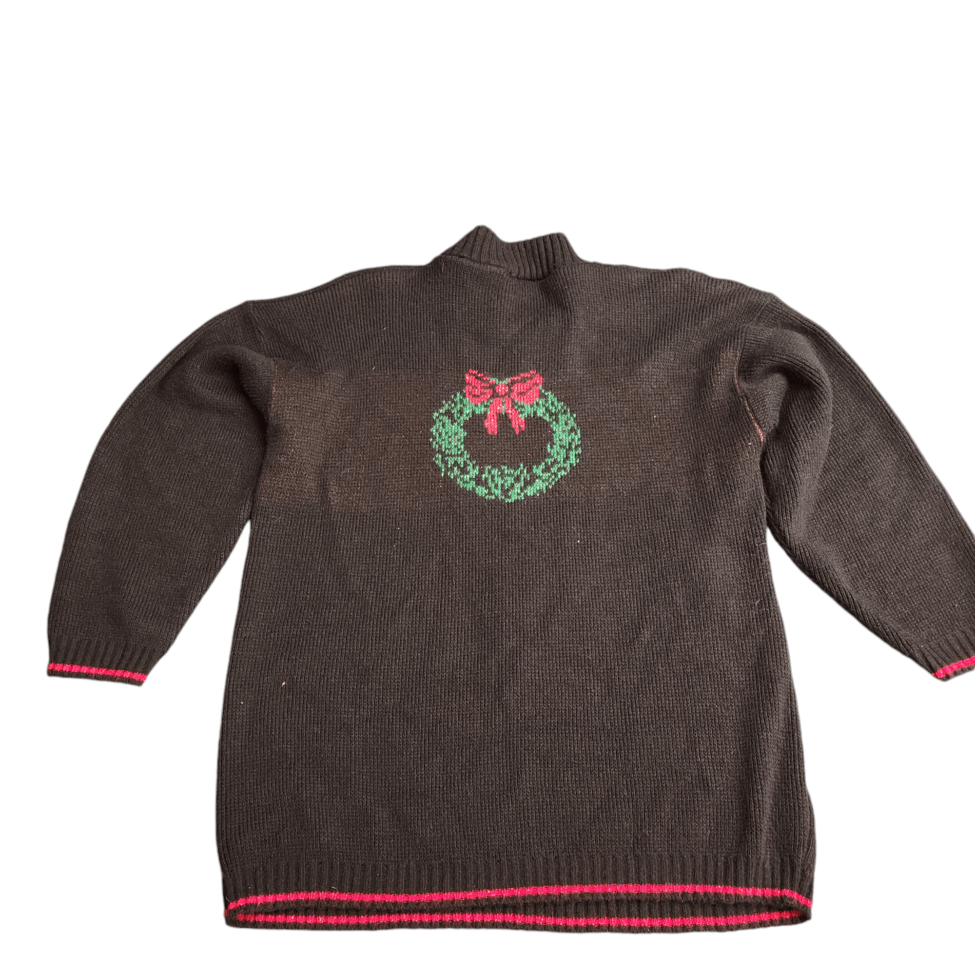 NBDN Nobrandedon Ugly Christmas Sweater Oversized Black 3/4 Sleeve Size L / US 10 / IT 46 - 3 Thumbnail