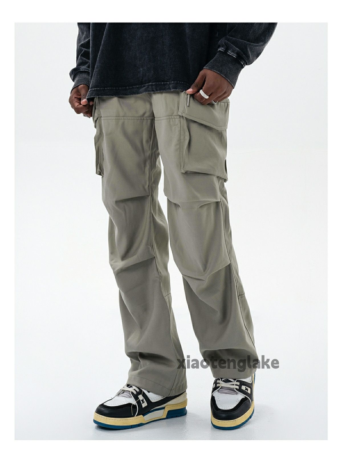 pleated utility outdoor sports military cargo pants