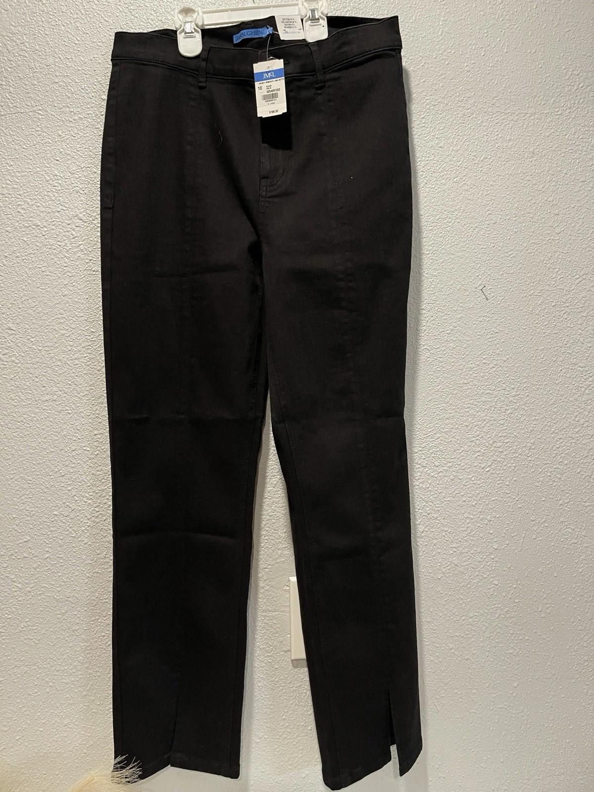 J.McLaughlin Jim Laughlin Women’s Black Pants Rainey Long Bottom Size 10 Size 32" / US 10 / IT 46 - 1 Thumbnail