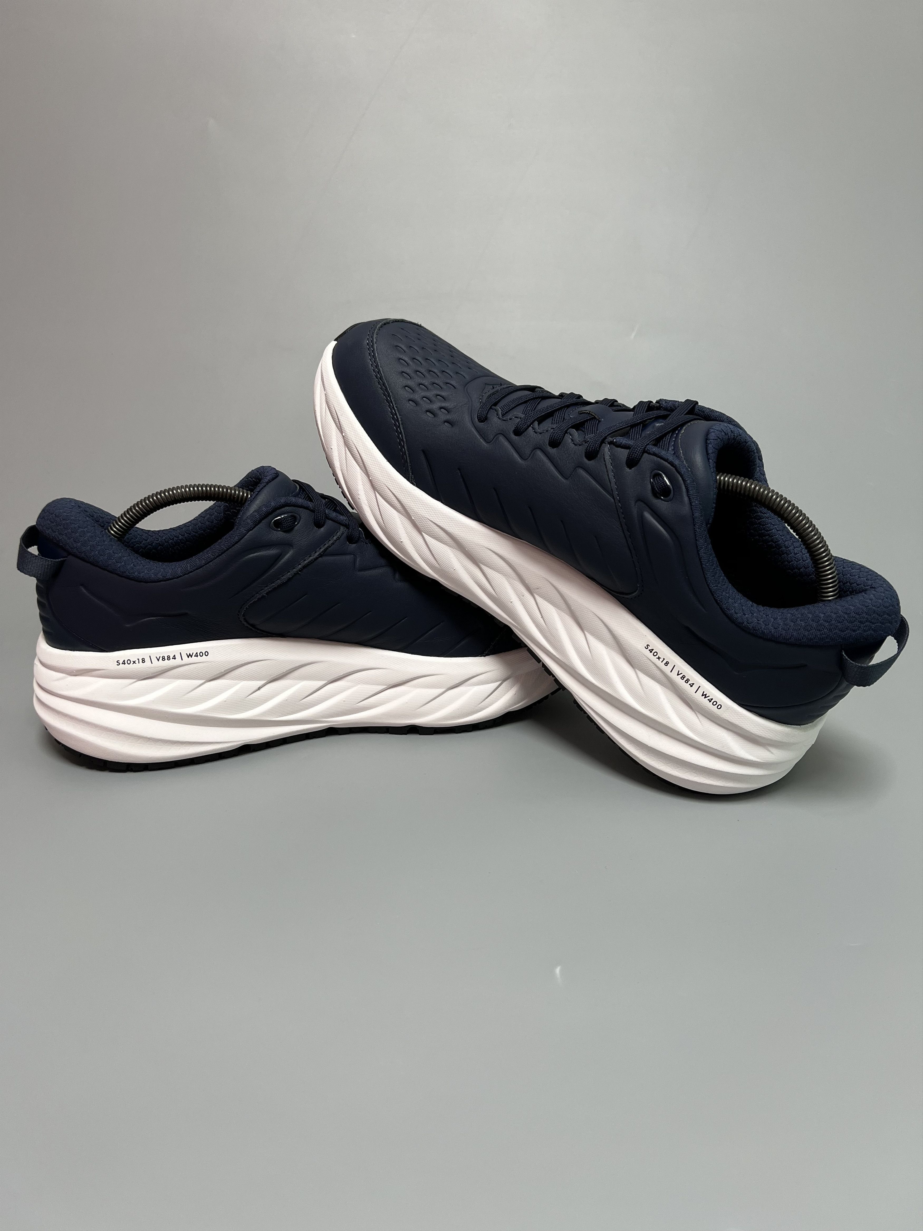 Hoka × Leather Hoka One One Bondi SR Running Shoes Walking Slip Resistant Size US 12.5 / EU 45-46 - 5 Thumbnail