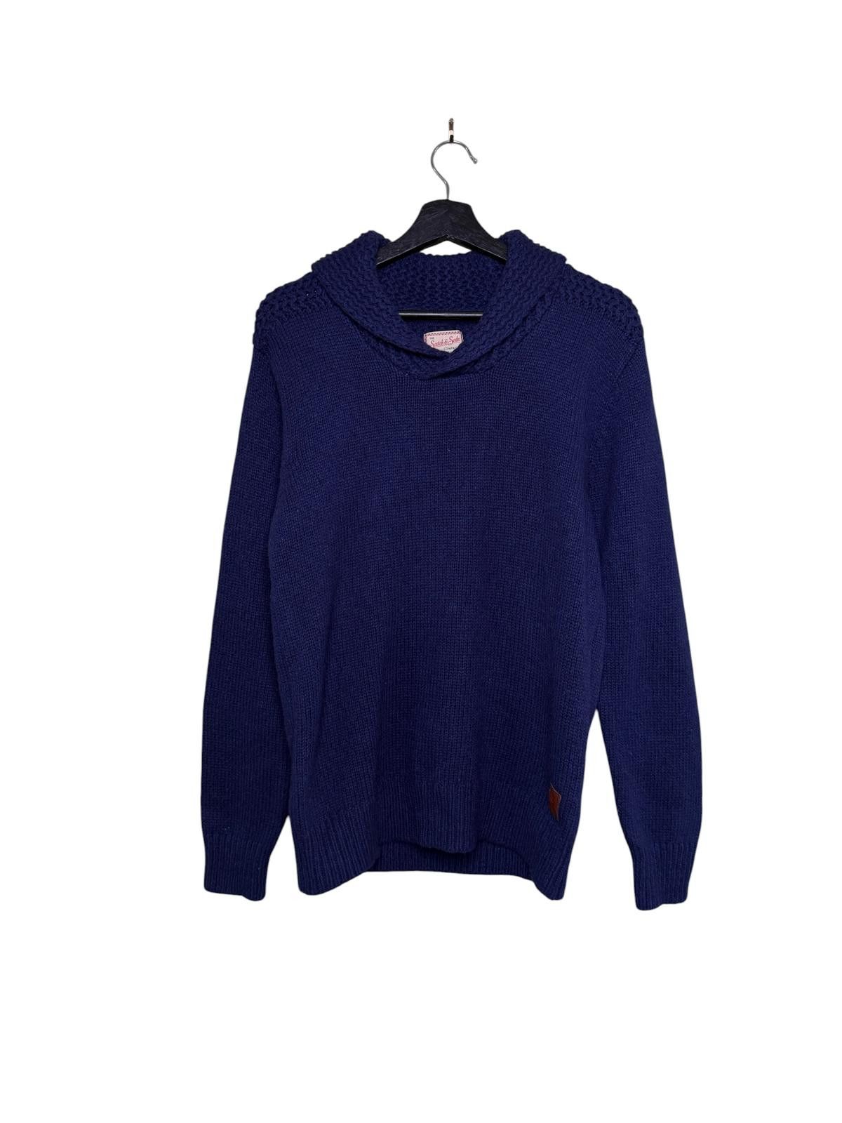 Scotch & Soda Scotch & Soda Wool Knit Sweater Navy Hooded Pullover BNWT M Size US M / EU 48-50 / 2 - 1 Thumbnail