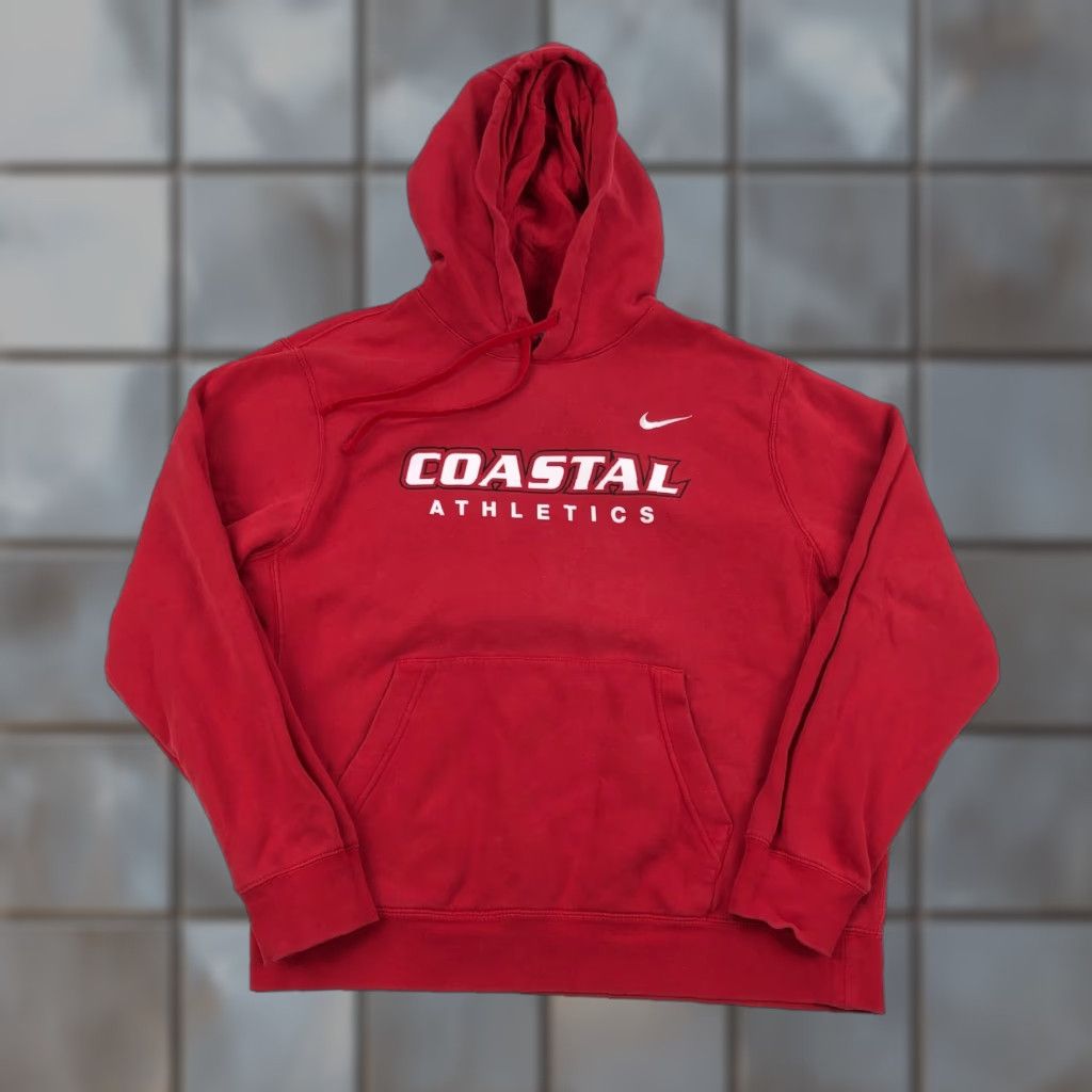 Nike Nike Hoodie Club Fleece Essentials Sportswear Pullover Long Sleeve Red L Mens Embroidered Logo Baggy? Size US L / EU 52-54 / 3 - 1 Thumbnail