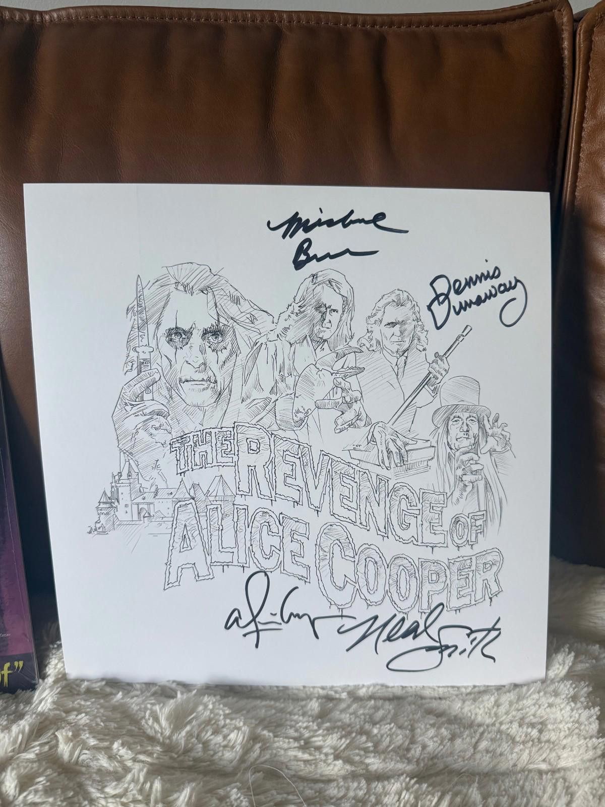 Other The Revenge of Alice Cooper Violet 2LP Autographed In Hand! Size ONE SIZE - 3 Thumbnail
