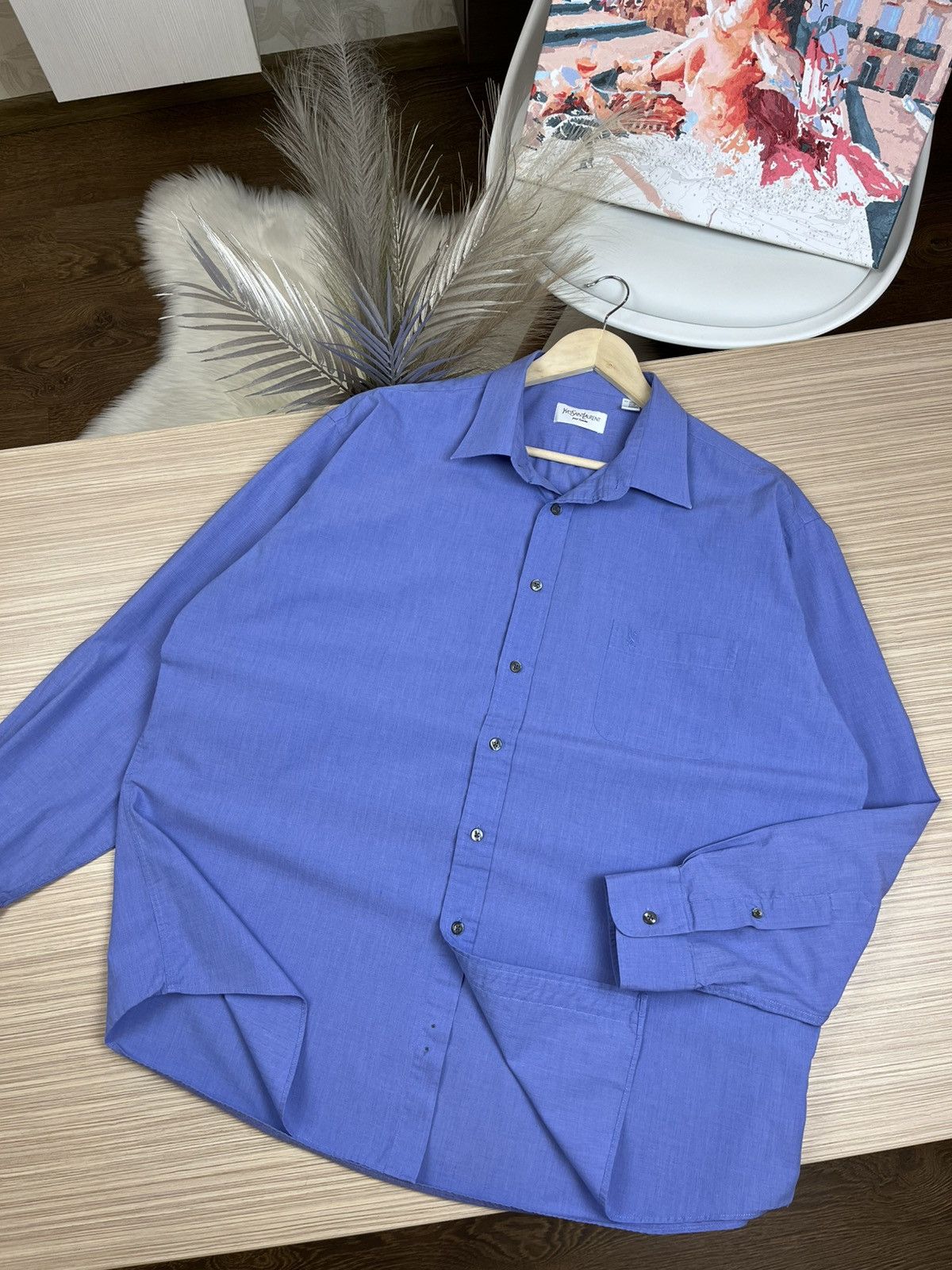 Vintage × Yves Saint Laurent Very crazy Vintage YSL Shirt Size US XL / EU 56 / 4 - 1 Thumbnail