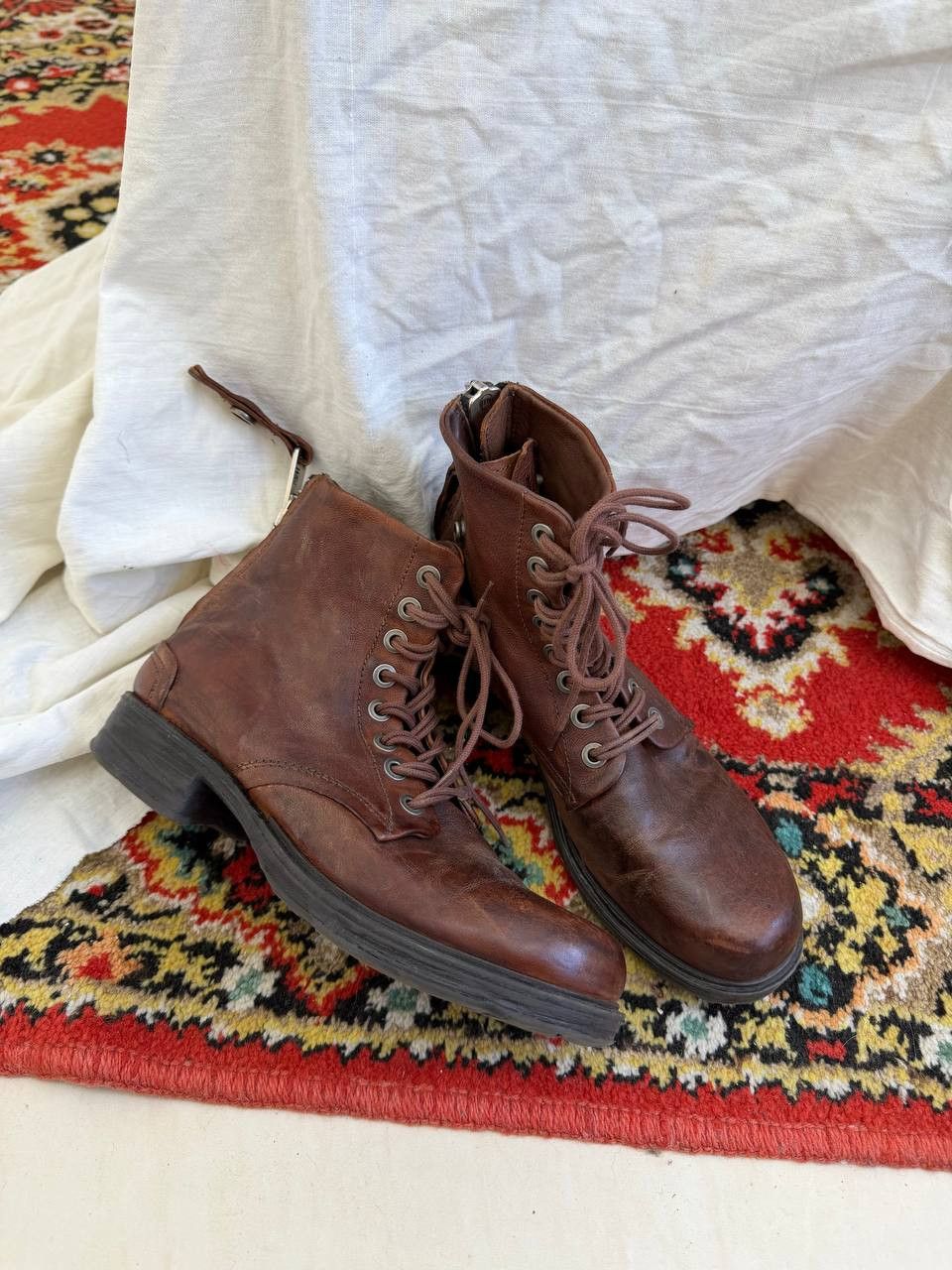 A.S.98 Avant Garde A.S. 98 14th Addiction Style Leather Boots Size US 7 / IT 37 - 15 Thumbnail