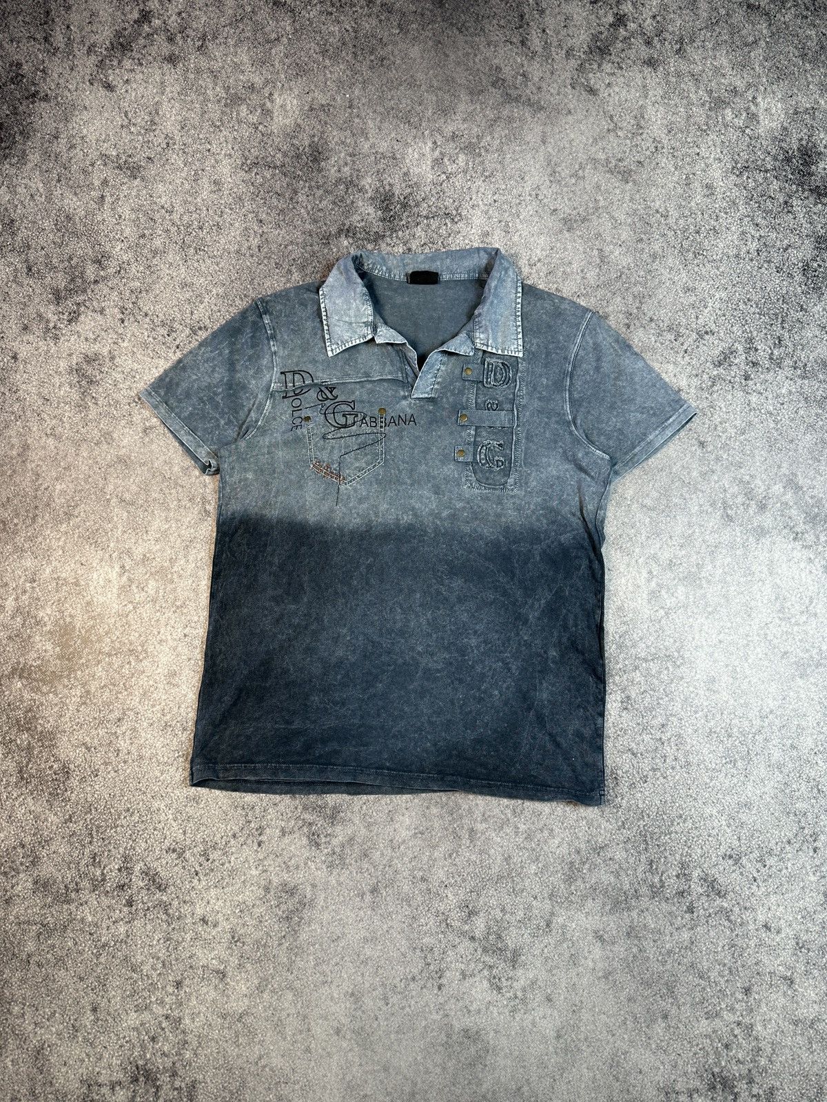 Designer × Vintage Y2K Vintage Dolce&Gabbana D&G Polo Avant Garde Opium USA L Size US L / EU 52-54 / 3 - 1 Thumbnail