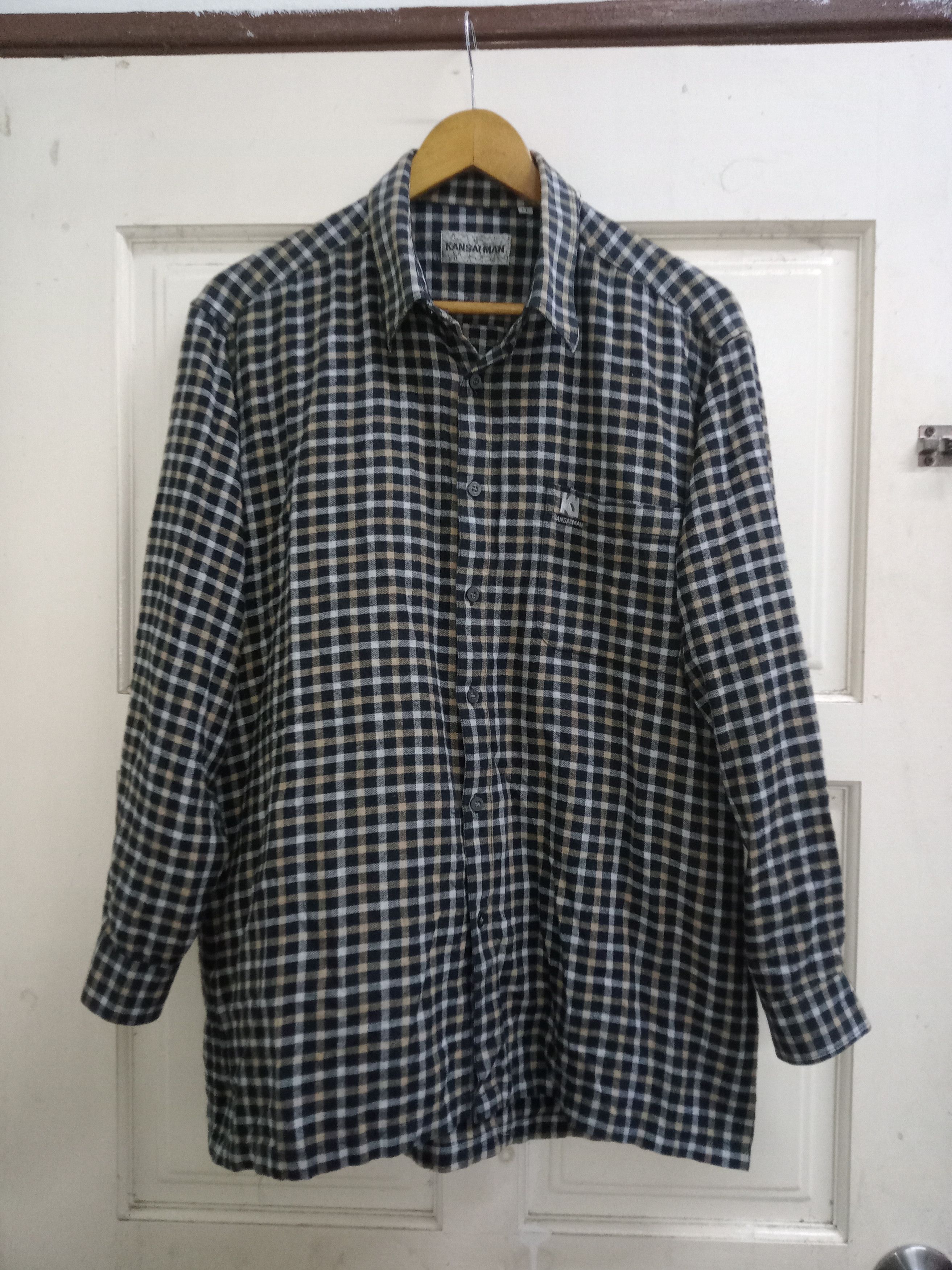 image of Kansai Yamamoto Kansai Man Flannel Shirt By Kansaibyamamoto, Men's (Size Large)