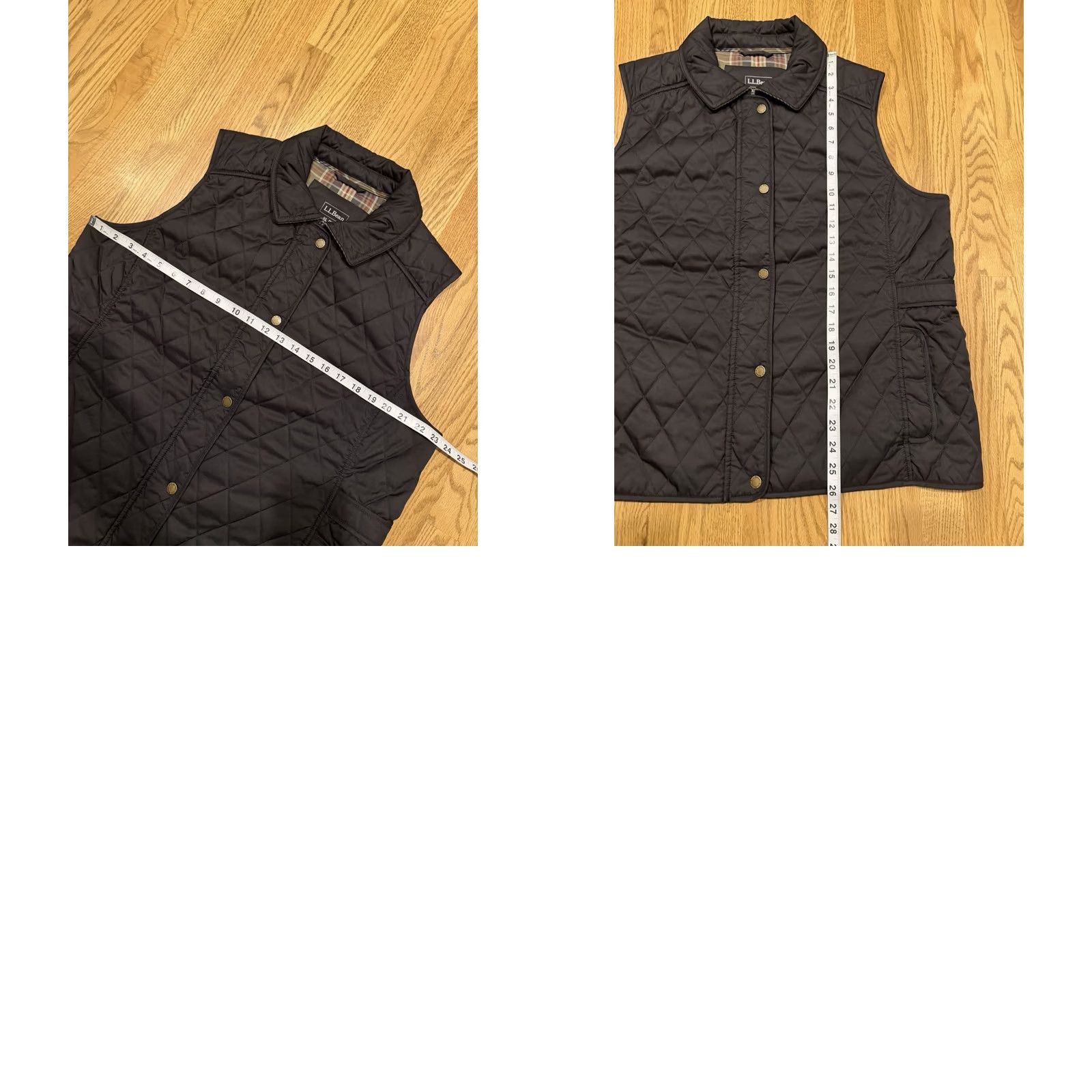 Vintage VINTAGE? No. LL Bean Quilted Vest Women’s XL Black Zip Up Sleeveless Lined Polyester Regular Jacket/Coat Short Size XL / US 12-14 / IT 48-50 - 8 Thumbnail