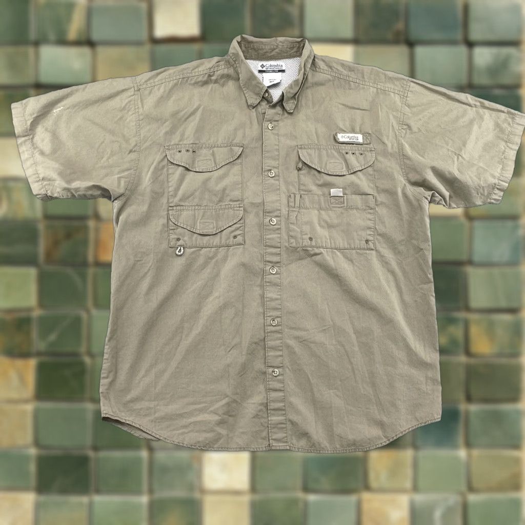 Vintage VINTAGE Columbia PFG Shirt Men Med Safari Fishing Utility Outdoor Hunt Camp Gorp Shirt Mens Size US M / EU 48-50 / 2 - 1 Thumbnail