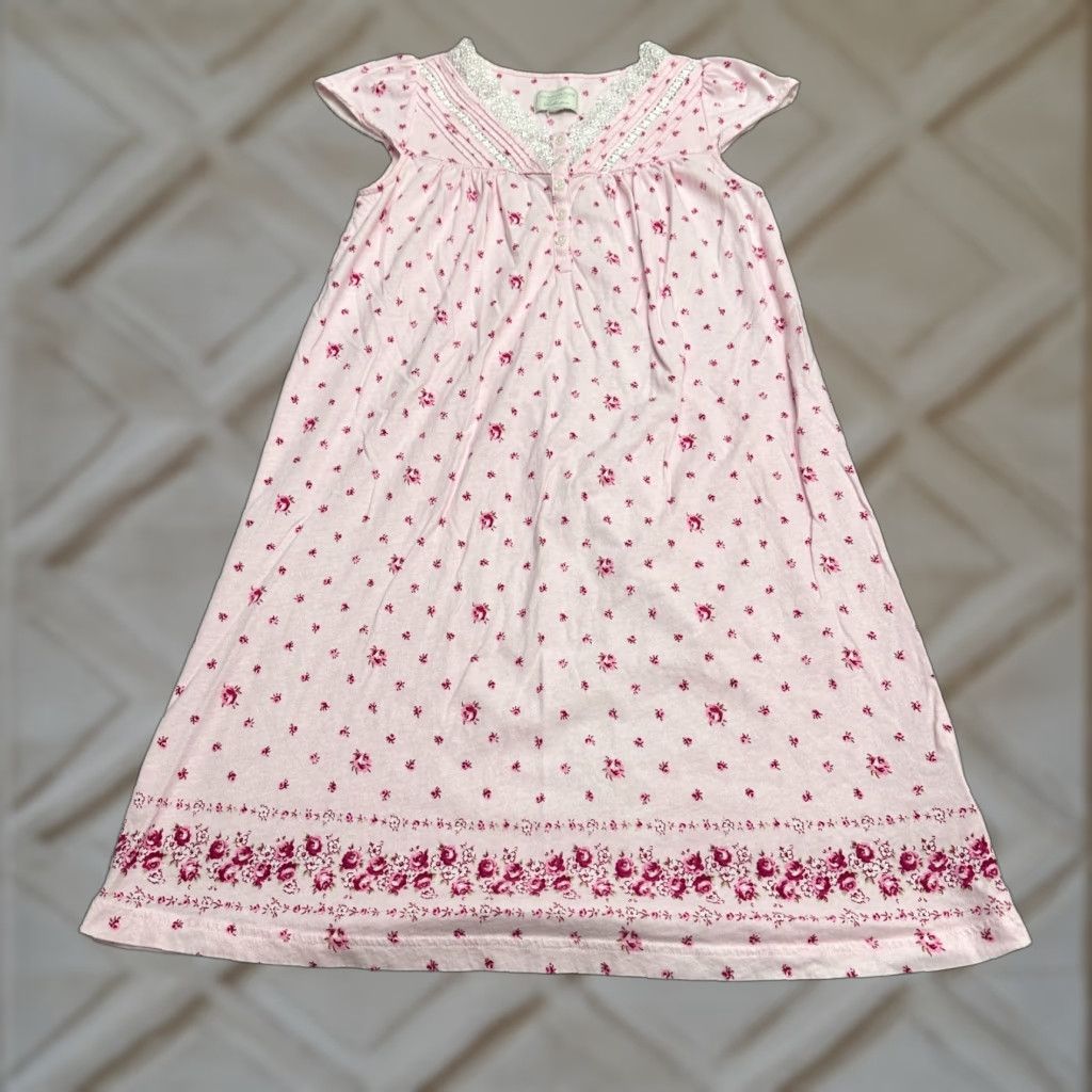 Charter Club Charter Club Intimates Sleepwear Dress Womens Small Pink Floral Lace Nightgown Size S / US 4 / IT 40 - 1 Thumbnail