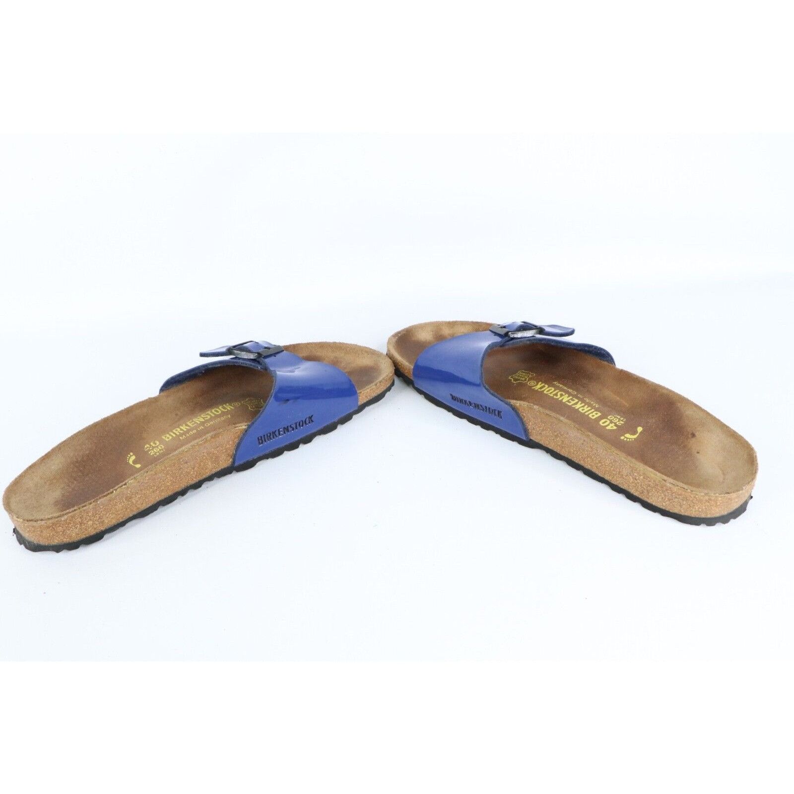 Birkenstock × Vintage Vintage Birkenstock Distressed Patent Leather Buckle Sandals Size US 9 / IT 39 - 7 Thumbnail