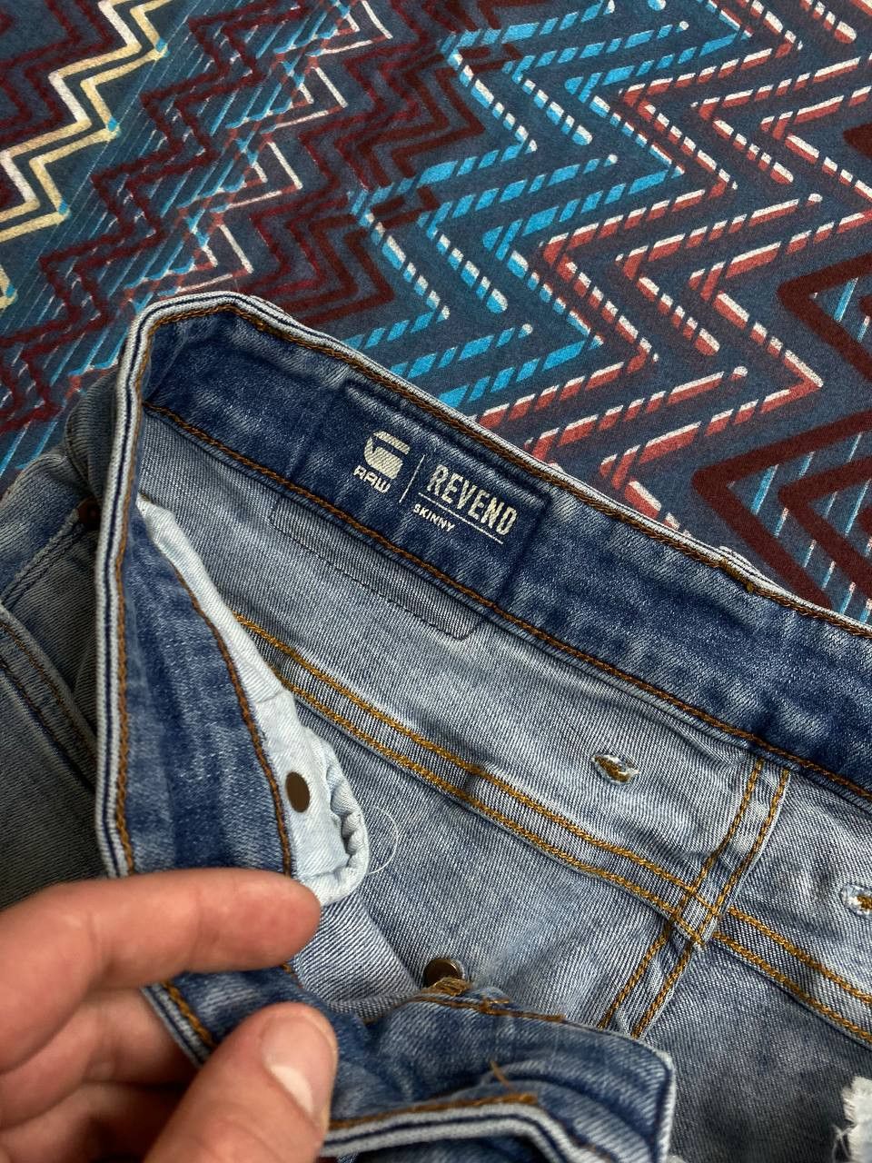 G-Star × Vintage Vintage G-Star Raw Distressed Jeans Faded Raw 3301 Size US 30 / EU 46 - 2 Thumbnail