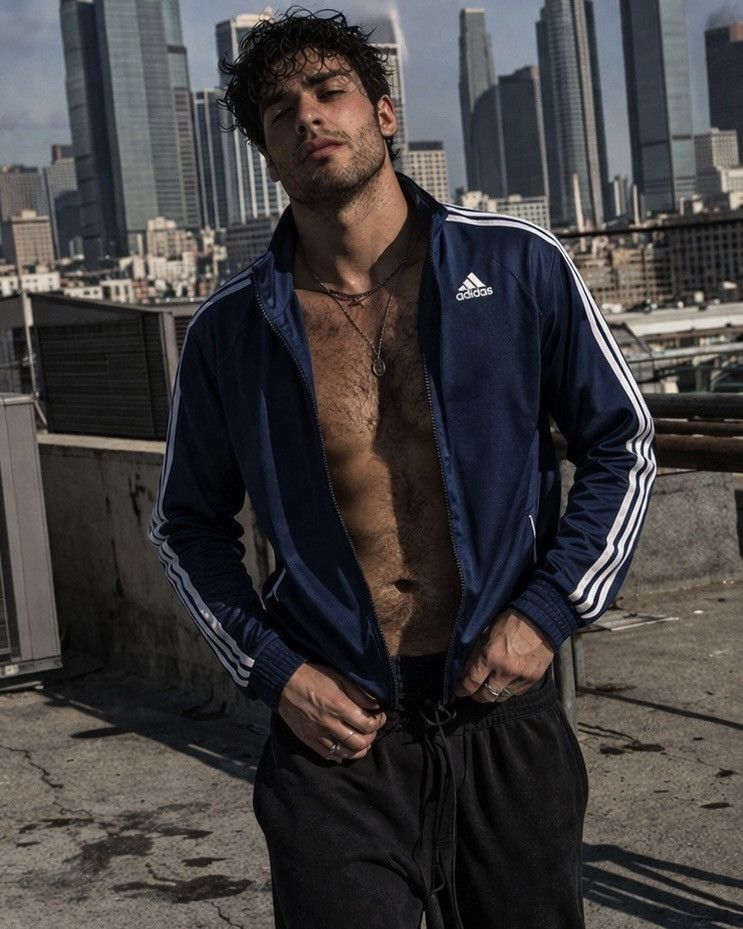 Adidas Adidas Classic 3 Stripe Track Jacket Navy Blue Full Zip Y2K Size US M / EU 48-50 / 2 - 1 Thumbnail
