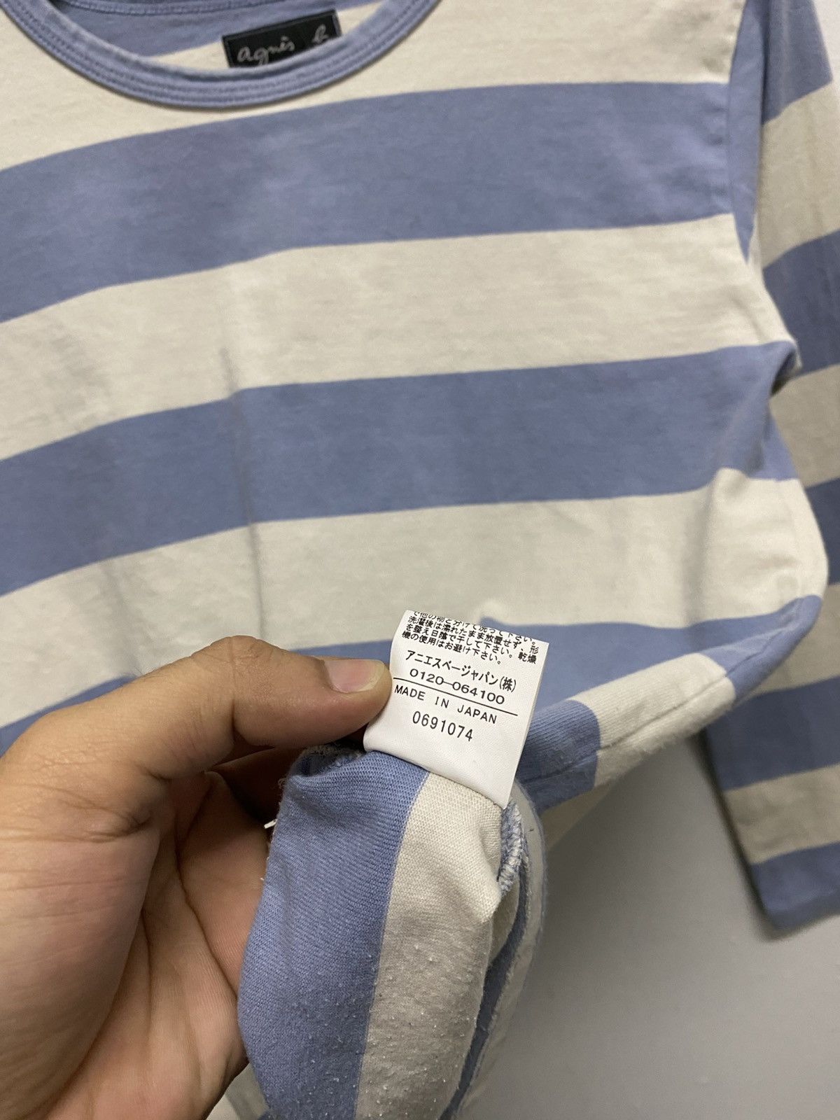 agnes b. Vintage Agnes.B Long Sleeve Stripe Design for Women's Size US M / EU 48-50 / 2 - 4 Thumbnail