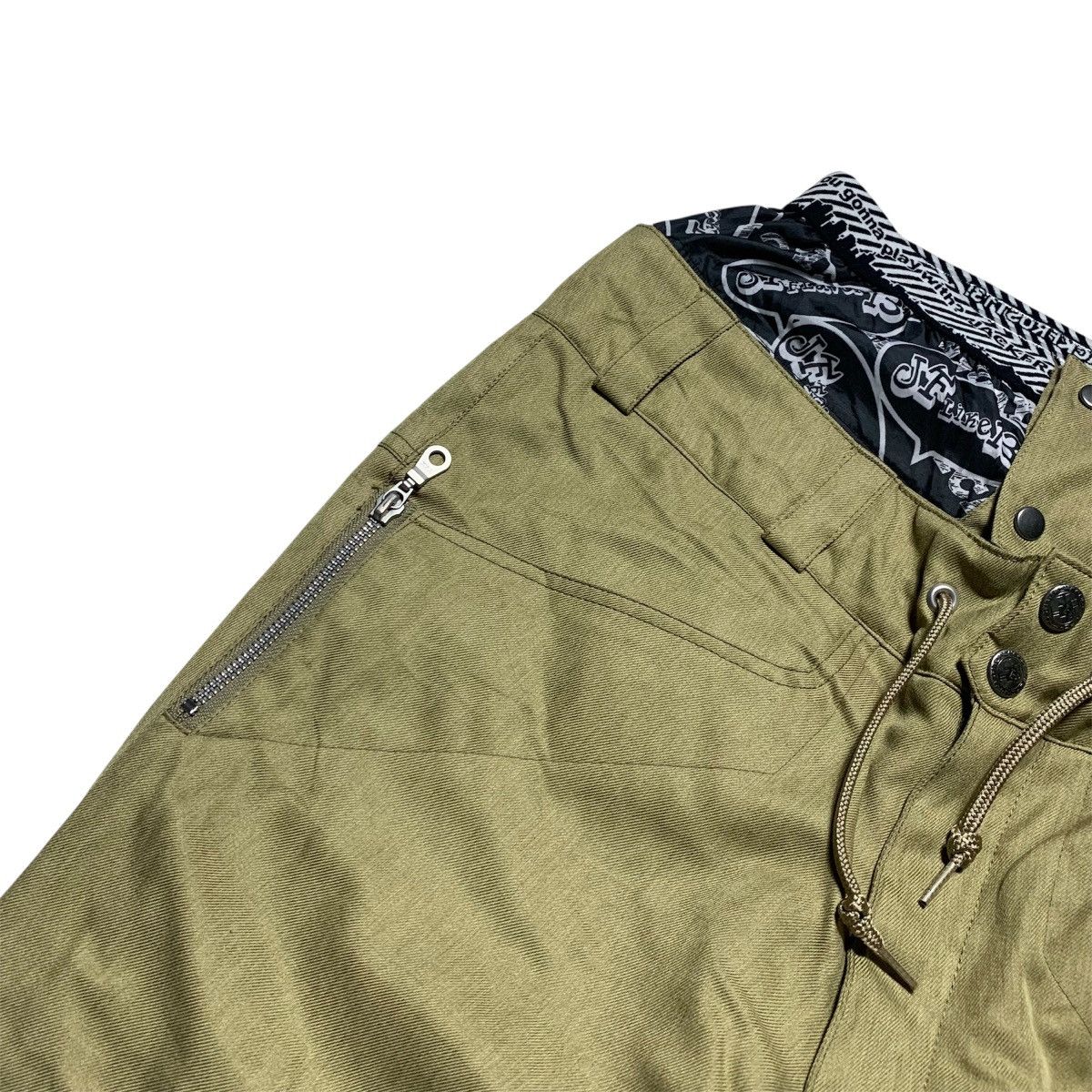 Japanese Brand Double Waist Jack Frost 13 Bondage Flare Multipocket Pants Size US 36 / EU 52 - 12 Thumbnail