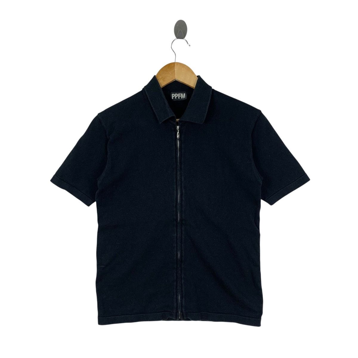 PPFM Vintage PPFM Punk Gothic Japanese Brand Zipper Polo Shirts Size US S / EU 44-46 / 1 - 1 Thumbnail