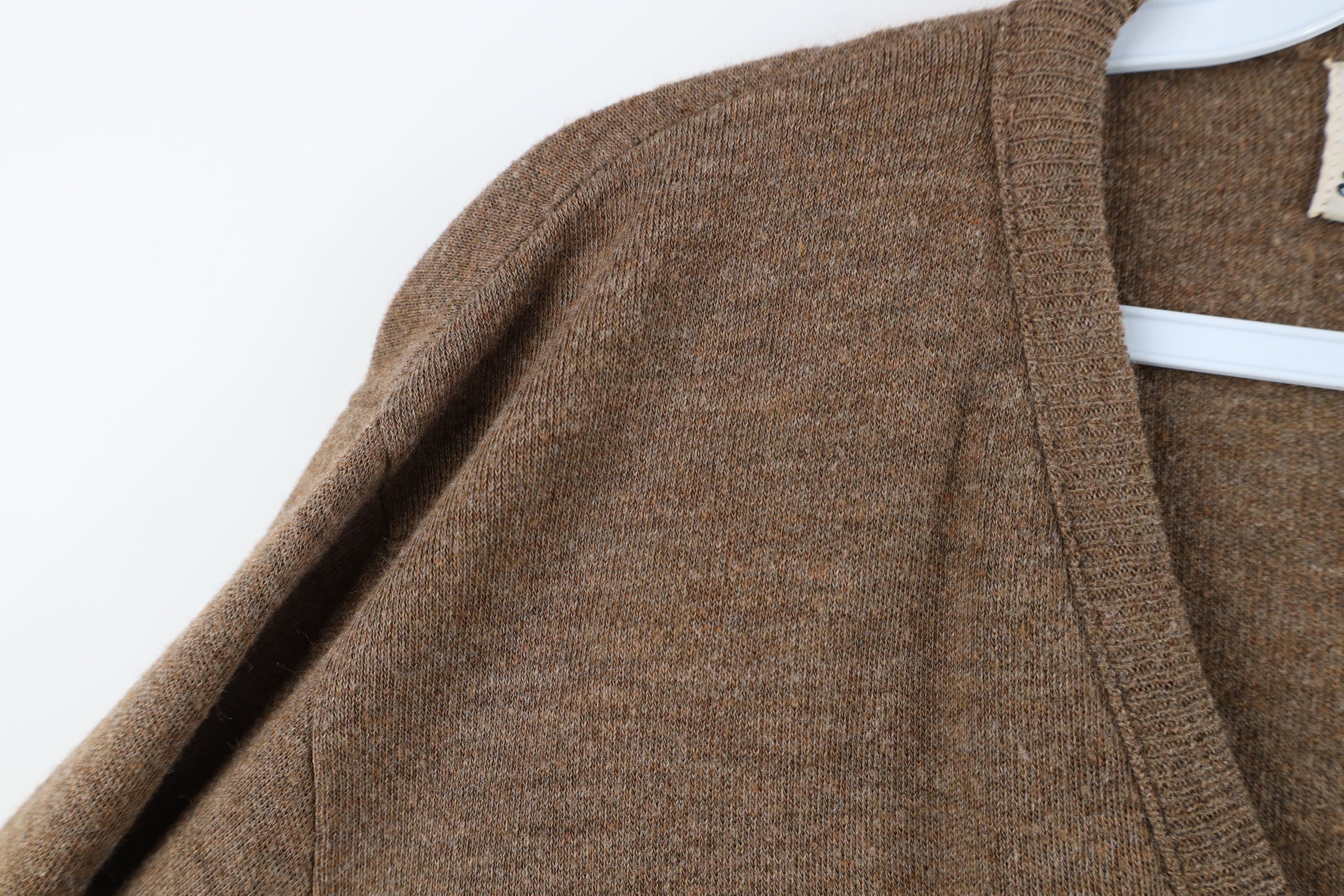 Vintage Vintage 70s Streetwear Equestrian Knit Sweater Brown USA Size M / US 6-8 / IT 42-44 - 7 Thumbnail