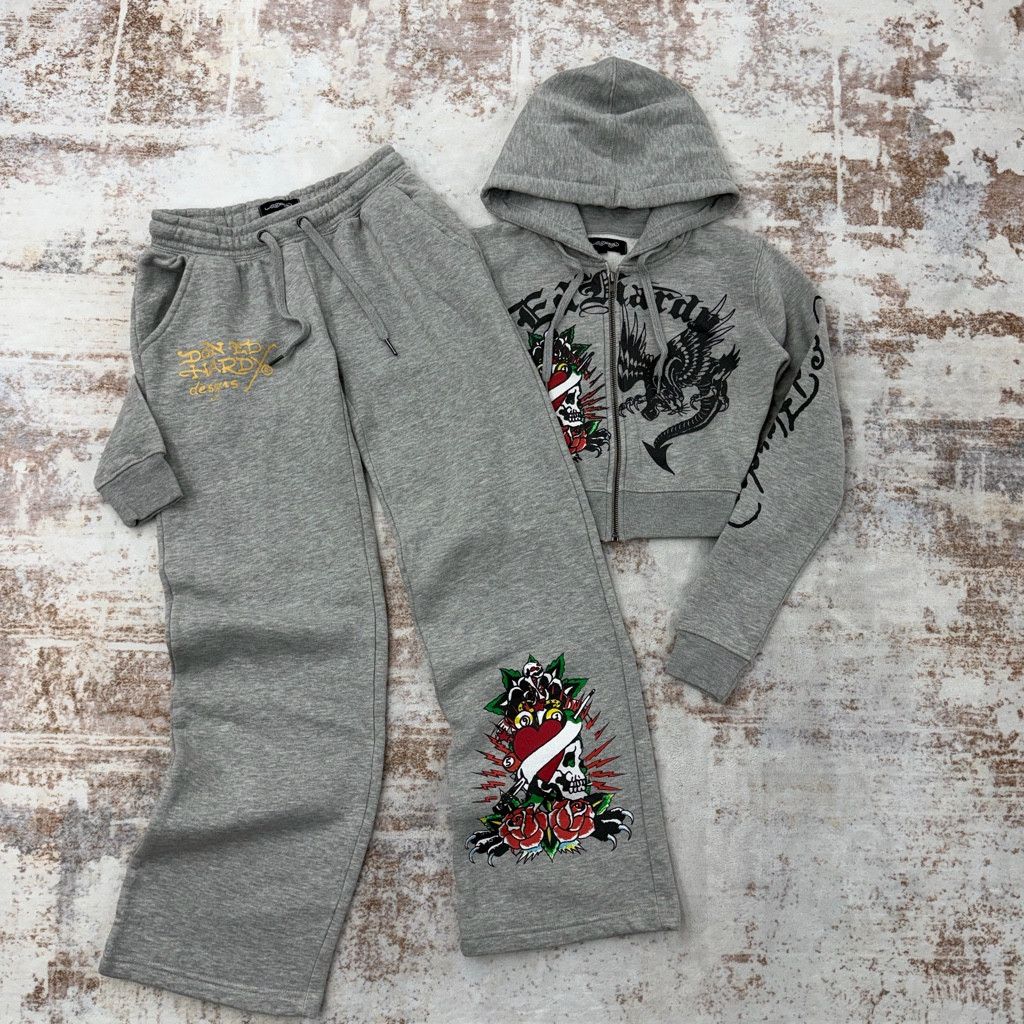 Ed Hardy y2k ED hardy brown tracksuit set S Size S / US 4 / IT 40 - 1 Thumbnail