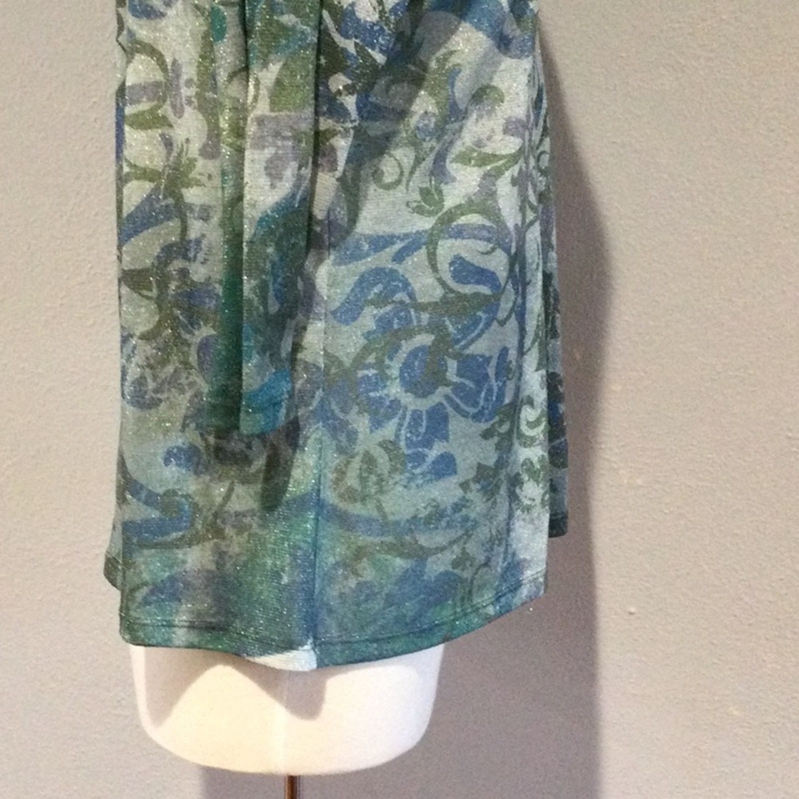 Other Christopher & Banks Semi Sheer Pullover Blouse Sz XL Size XL / US 12-14 / IT 48-50 - 7 Thumbnail