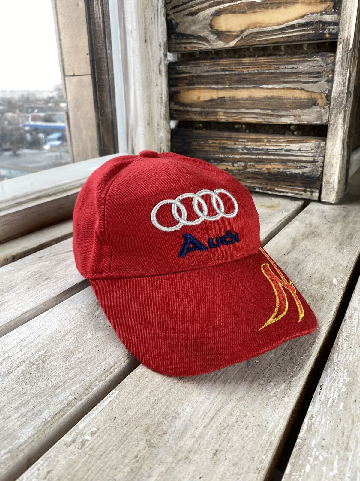 Audi × Formula 1 🔥Vintage 90s Racing Flame Audi F1 cap hats Size ONE SIZE - 1 Thumbnail
