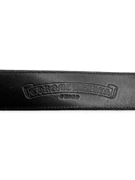 Chrome Hearts Chrome Hearts Dark Red .925 Silver Leather Belt Strap Size 32 - 4 Thumbnail