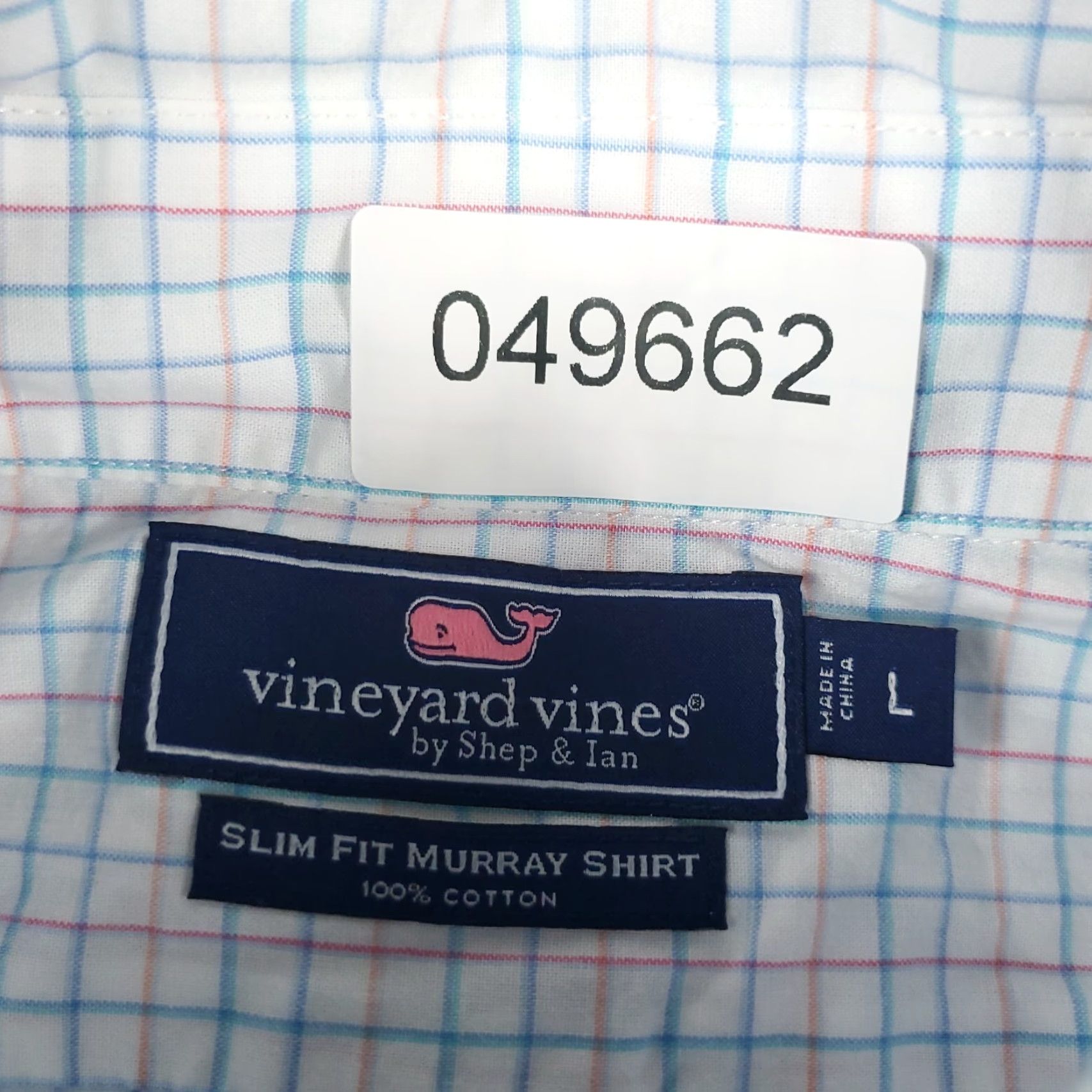 Vineyard Vines VINEYARD VINES Button-Up Shirt Mens Large Blue Check Long Sleeve Casual Classic Preppy Size US L / EU 52-54 / 3 - 6 Thumbnail