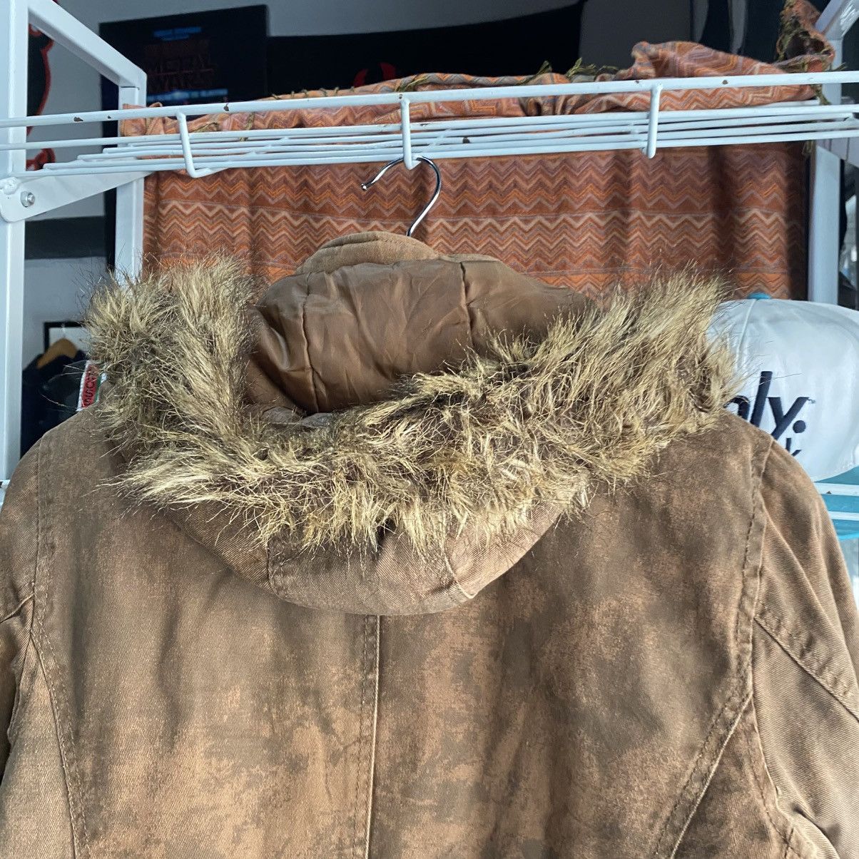 In The Attic In the Attic Brown Grunge Multi-Pocket Fur Hoodie Jacket Size US M / EU 48-50 / 2 - 15 Thumbnail