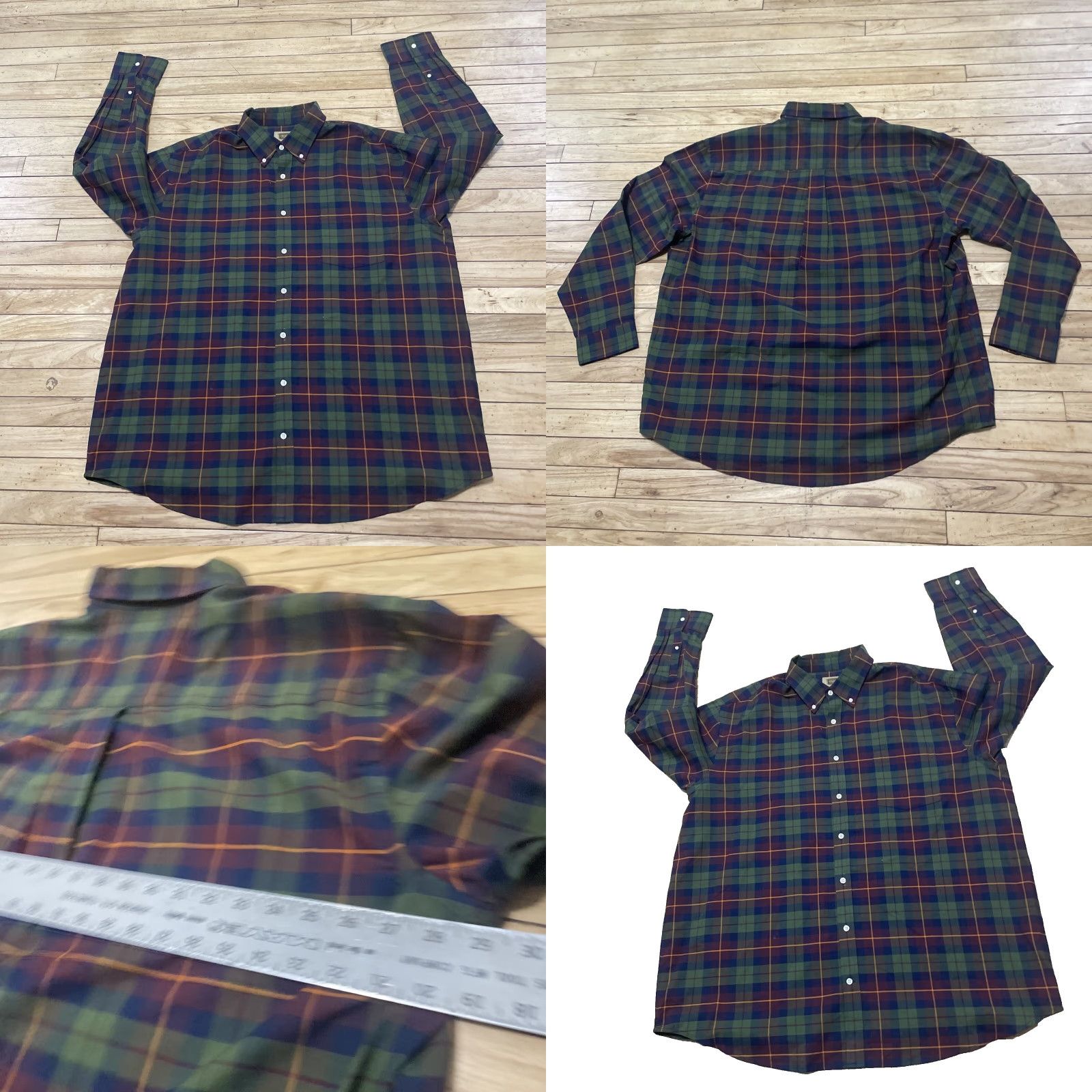 Vintage Foundry Button Shirt Men 2XLT Greend Red Plaid XXL Tall Lightweight Oxford 58" Shirt Mens Plaid Button-Up Casual Workwear 2XLT Red Size US XXL / EU 58 / 5 - 9 Thumbnail