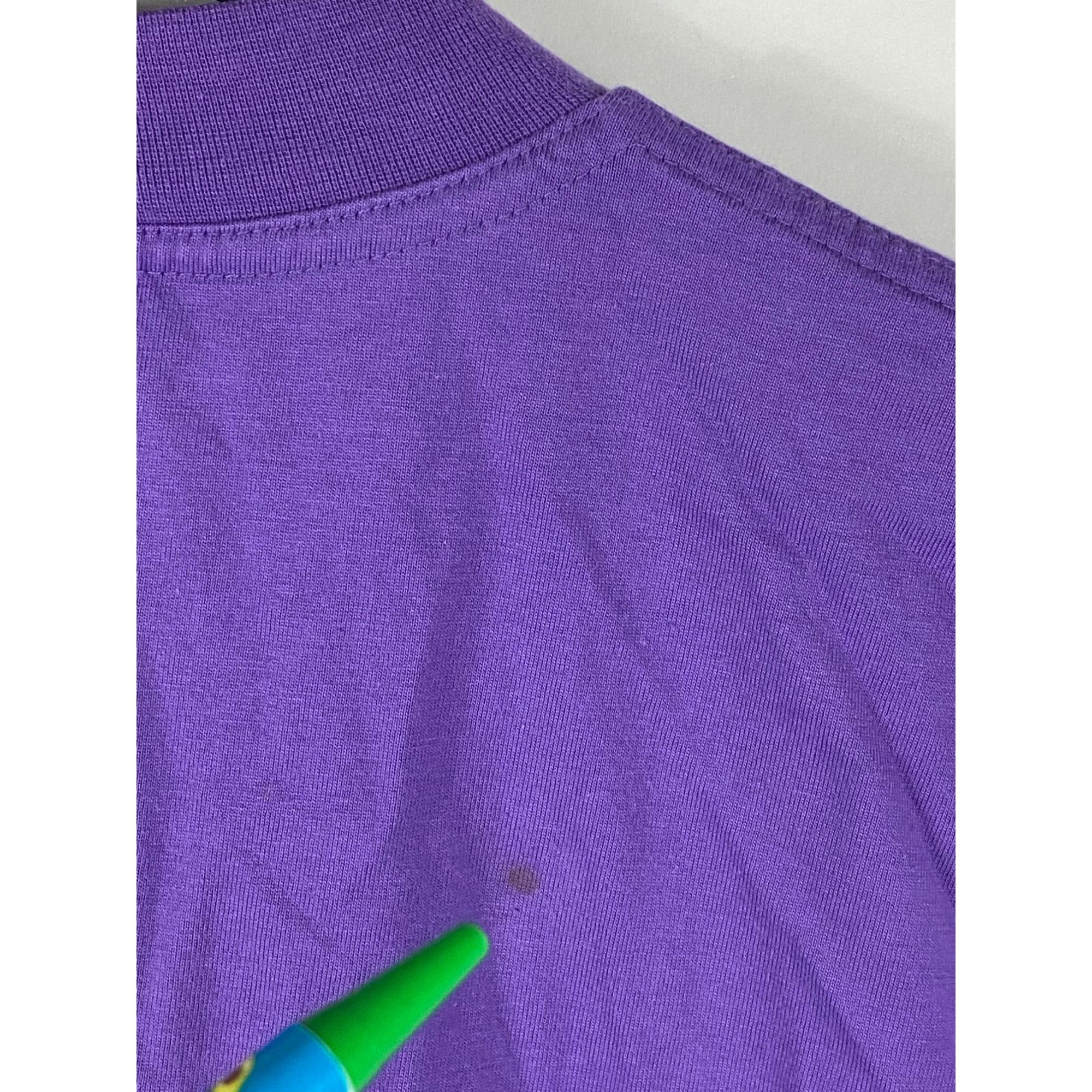 Disney Vintage The Disney Store Dopey Embroidered Tee Shirt Purple Size US L / EU 52-54 / 3 - 5 Thumbnail