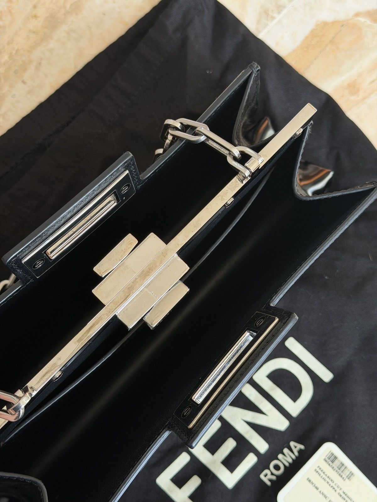 Fendi Peekaboo Cut leather handbag Size ONE SIZE - 11 Thumbnail