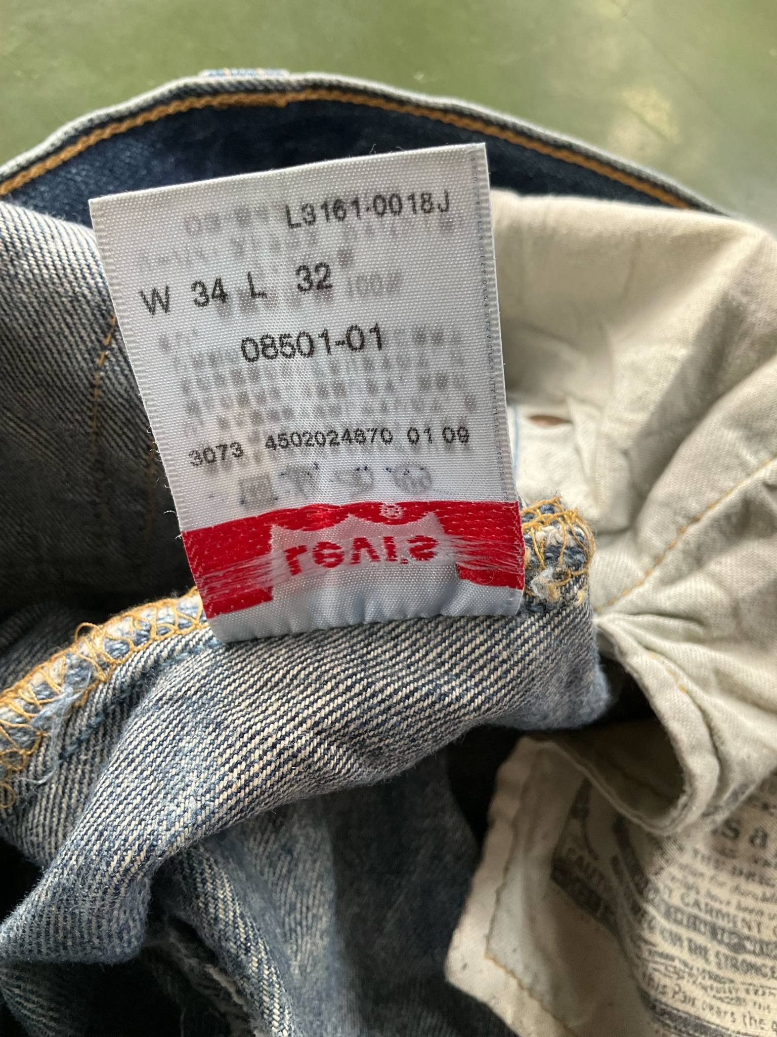 Levi's × Levi's Vintage Clothing 🔥 Vintage Levis 501 Distressed Kurt Cobain Style Jeans Size US 34 / EU 50 - 12 Thumbnail