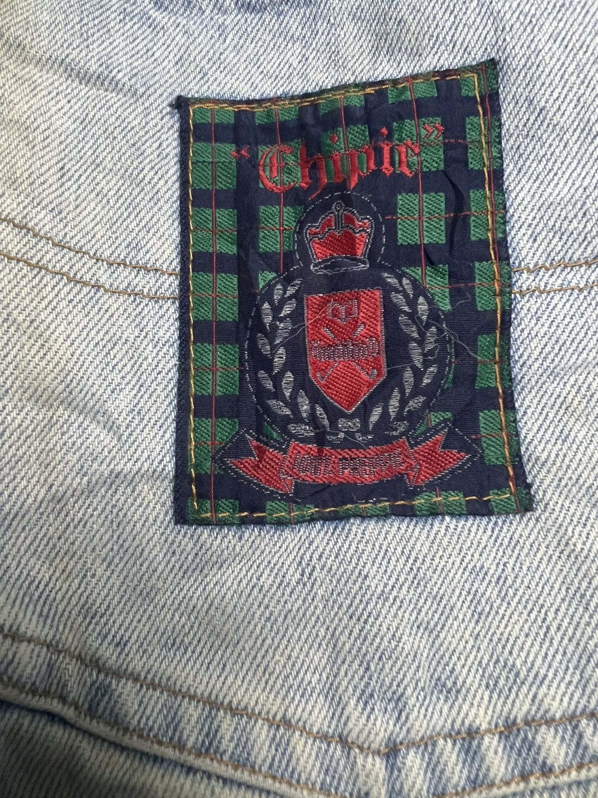 Other Vintage CHIPIE France Light Blue Denim Jeans (45) Size US 30 / EU 46 - 14 Thumbnail