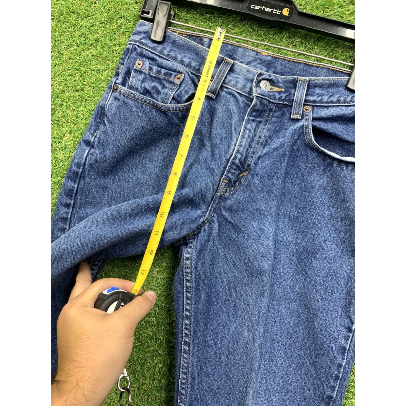 Levi's VINTAGE Levi's 515 Jeans Womens Regular Bootcut 8 Short Blue Denim 5-Pocket Pockets Zip Fly 100% Cotton USA Size 30" / US 8 / IT 44 - 4 Thumbnail