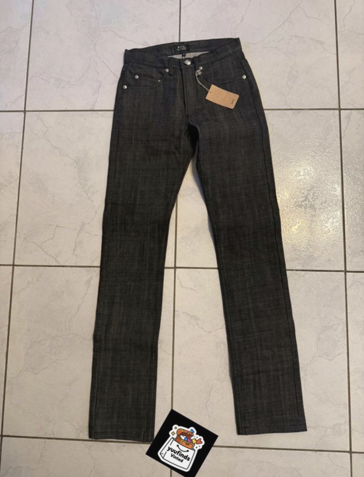 A.P.C. A.P.C Jeans Raw Denim Black Japanese Size 25" / US 0 / IT 36 - 2 Thumbnail