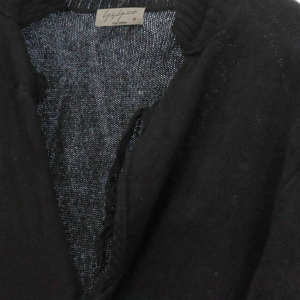 Yohji Yamamoto Yohji Yamamoto POUR HOMME 17AW Lace trim long knit cardigan Size US S / EU 44-46 / 1 - 3 Thumbnail