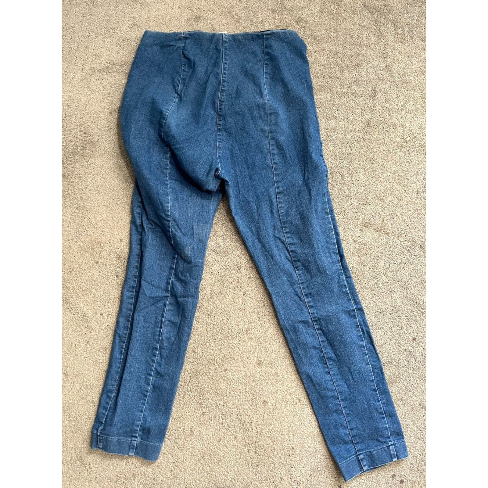 H&M H&M Jegging Blue 14 Lightweight Denim 5-Pocket Regular Pull On Stretch/Spandex Cotton Blend Jeans Women Size 36" / US 14 / IT 50 - 3 Thumbnail