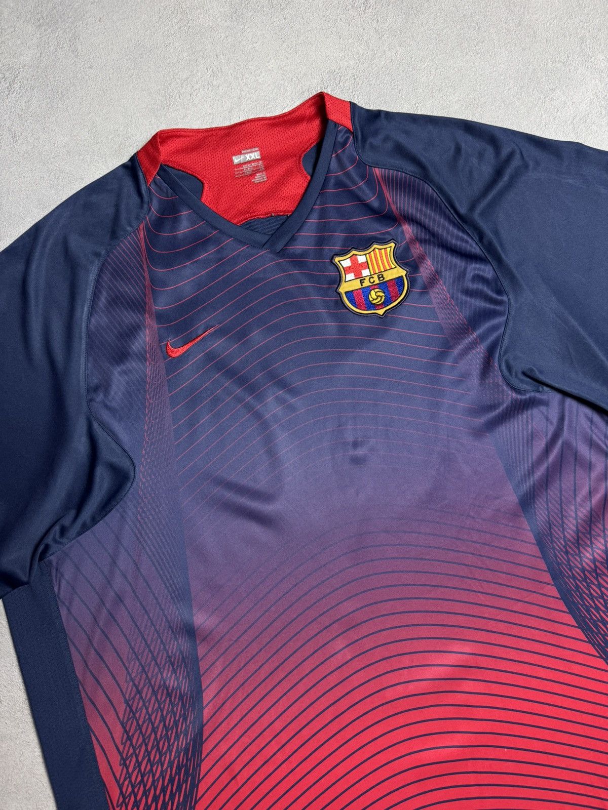 Nike Barcelona 2006 2007 Training Shirt Soccer Jersey Nike Size US XXL / EU 58 / 5 - 3 Thumbnail