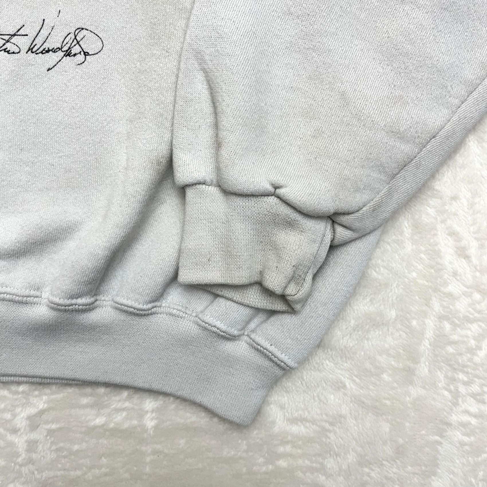 Jerzees VINTAGE Jerzees Super Sweats Sweatshirt Mens M Gray Graphic Print 90s Pullover Wolf Nature Animals Size US M / EU 48-50 / 2 - 6 Thumbnail