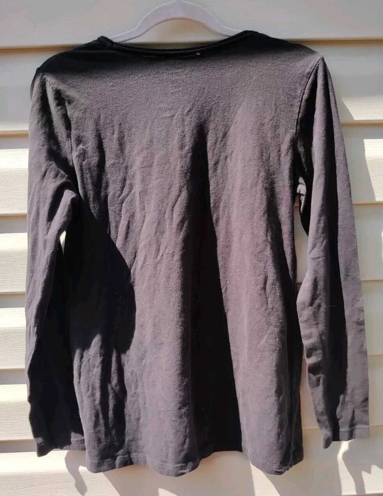 Other Vintage Announcements Maternity Long Sleeve T Shirt Top Blac Size M / US 6-8 / IT 42-44 - 3 Thumbnail