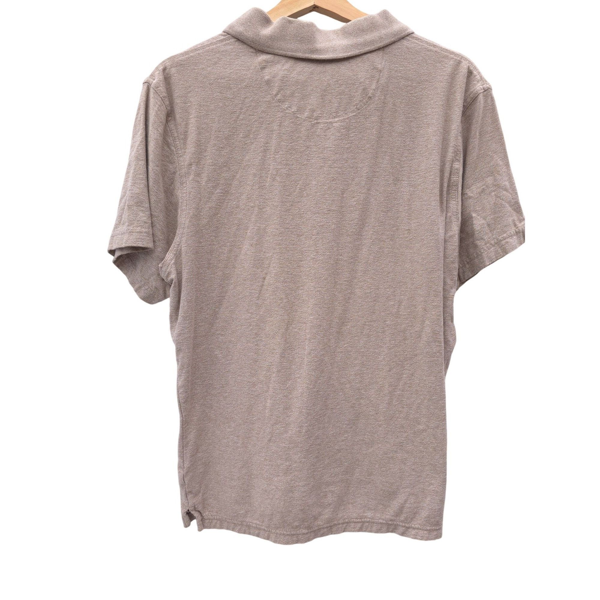 Tasso Elba Tasso Elba Mens Beige Short-Sleeve Polo Shirt M Size US M / EU 48-50 / 2 - 6 Thumbnail