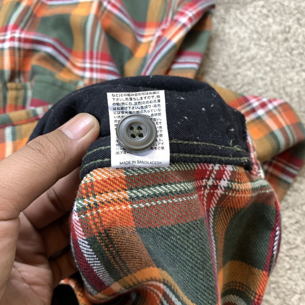 GU GU PLAID FLANNEL SHIRT Oversize Size US S / EU 44-46 / 1 - 6 Thumbnail