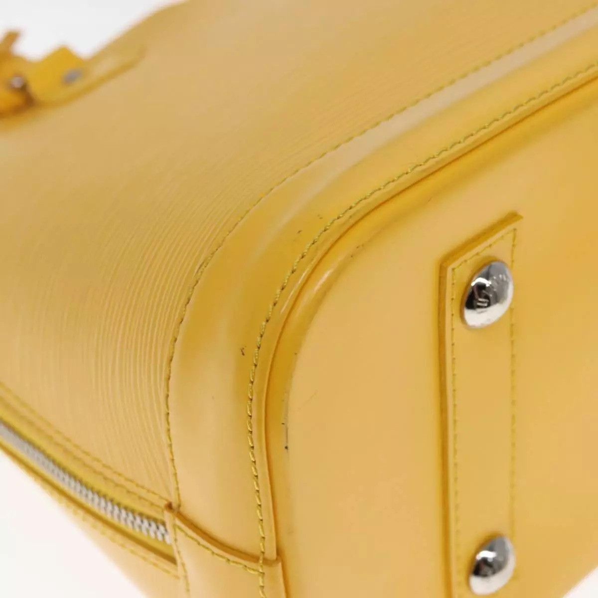 Louis Vuitton LOUIS VUITTON Epi Alma PM Hand Bag Yellow Citron Size ONE SIZE - 8 Thumbnail