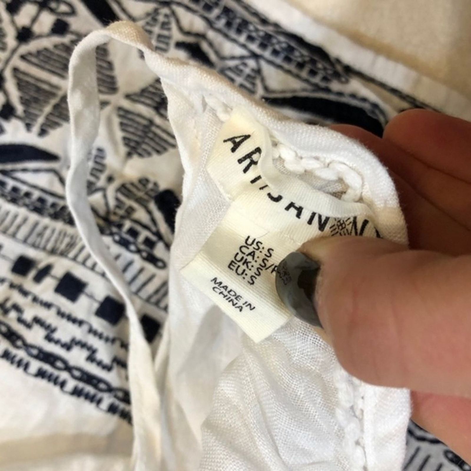 Other Artisan NY Embroidered White Linen Tank Top | Sz S Size S / US 4 / IT 40 - 7 Thumbnail