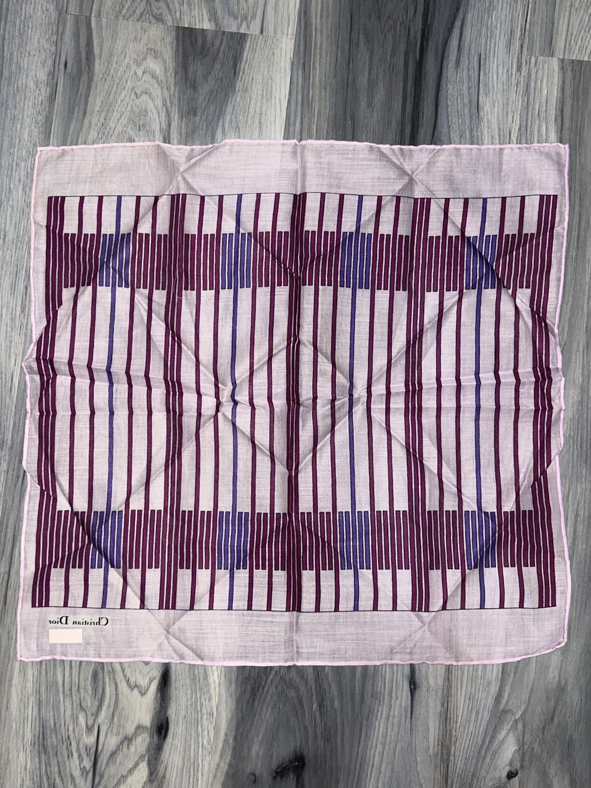 Dior Christian Dior Light Purple Sheer Cotton Handkerchief Size ONE SIZE - 10 Thumbnail