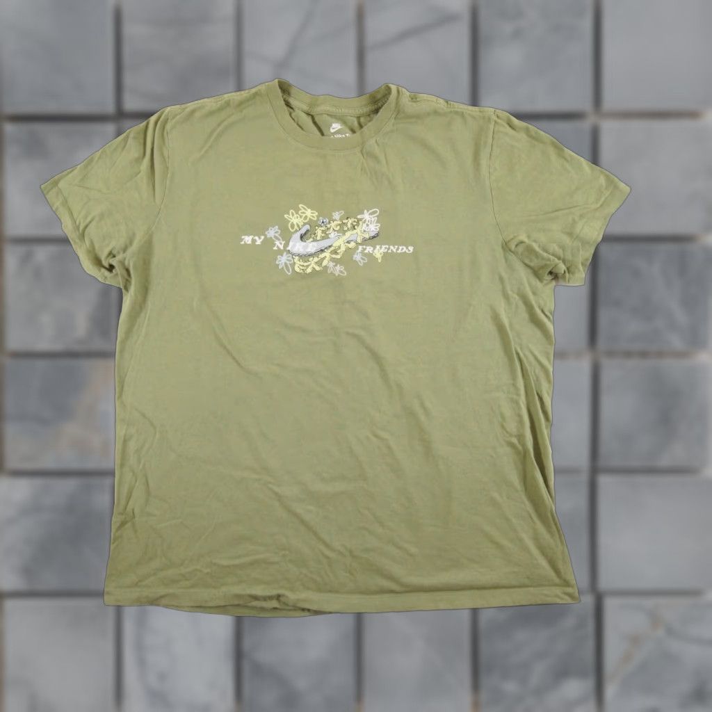 Nike Nike Men's XL Green Short Sleeve Crewneck T-Shirt Logo Graphic Casual All Seasons Size US XL / EU 56 / 4 - 1 Thumbnail