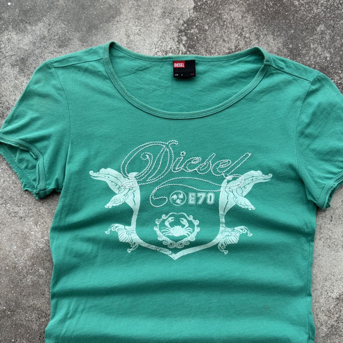 Diesel × Vintage Diesel Vintage Big Logo T-Shirt Size S / US 4 / IT 40 - 3 Thumbnail