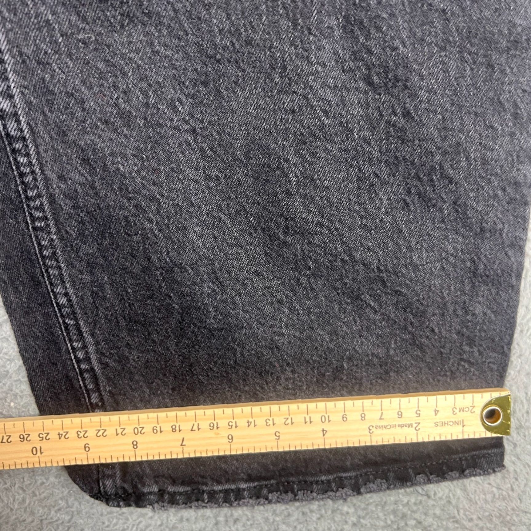Abercrombie & Fitch VINTAGE Abercrombie & Fitch Jeans Womens 16 Low Rise Baggy Wide-Leg Stretch Black 90s Fashion Size 38" / US 16 / IT 52 - 2 Thumbnail