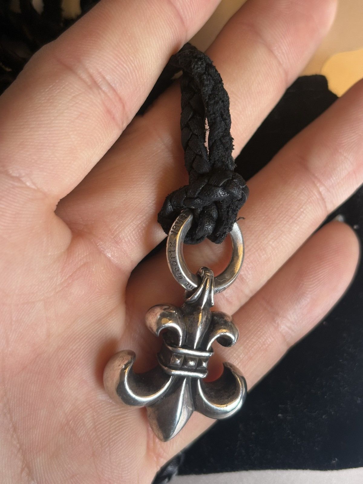 Chrome Hearts Chrome Hearts Fleur pendant leather strap combo Size ONE SIZE - 8 Thumbnail